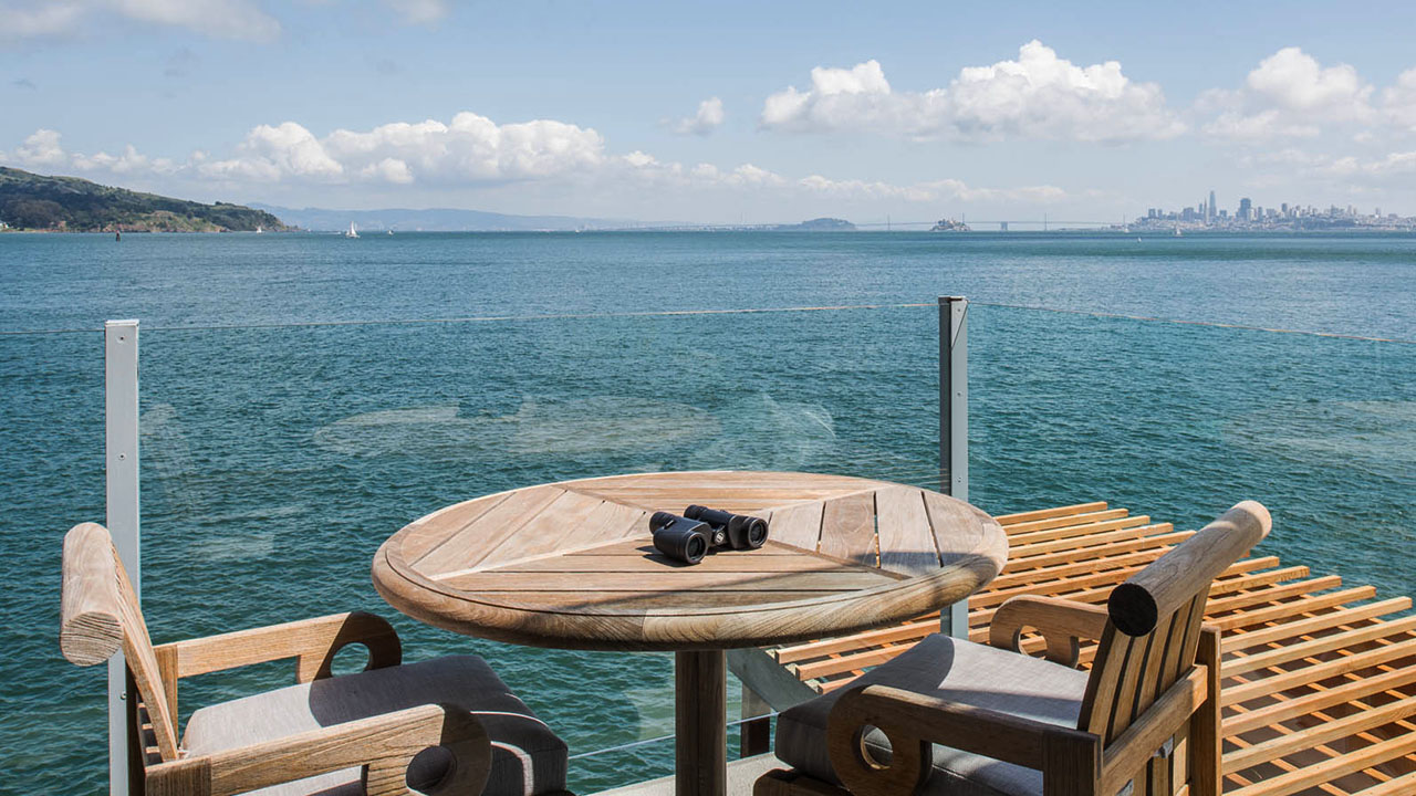 Inn Above Tide San Francisco Bay View From Room Patio